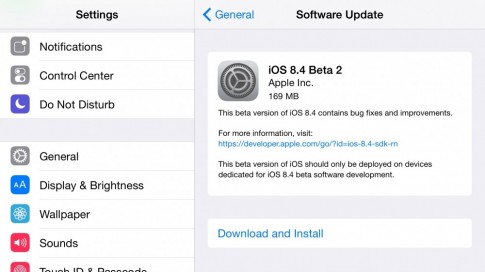 Apple phát hành iOS 8.4 beta 2, OS X 10.10.4 build 14E11f cho lập trình viên và public tester