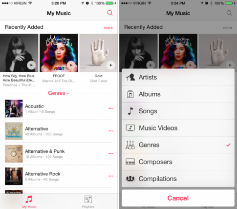 iOS 8.4 Beta bất ngờ được phát hành, ứng dụng nghe nhạc hoàn toàn mới
