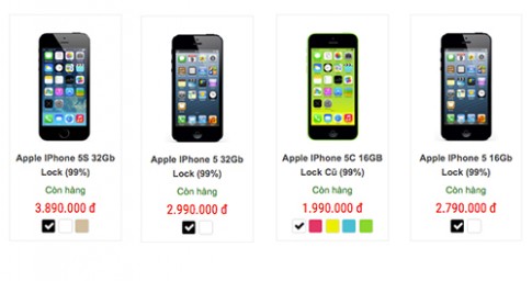 iPhone 5c giá 2 triệu đồng tràn về Việt Nam