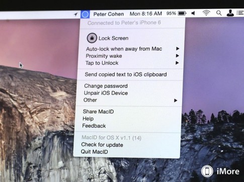 MacID: Dùng TouchID trên iPhone để mở khóa máy Mac