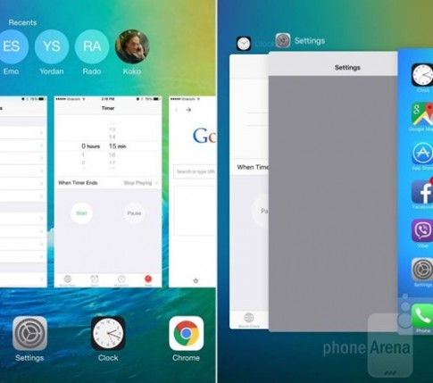 Những thay đổi trên iOS 9 so với iOS 8.3