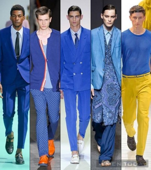 Thời trang nam xuân hè 2013: Cuộc đổ bộ của sắc xanh!