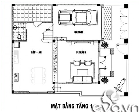 120m2 nhà phố Sài Gòn xây đáng tiền