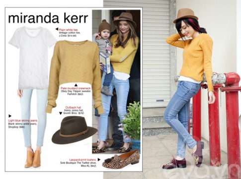 Diện jeans đẹp như Miranda Kerr không khó!