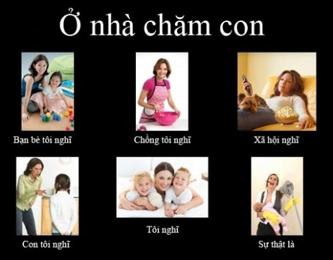 Ở nhà chăm con, quá sướng!