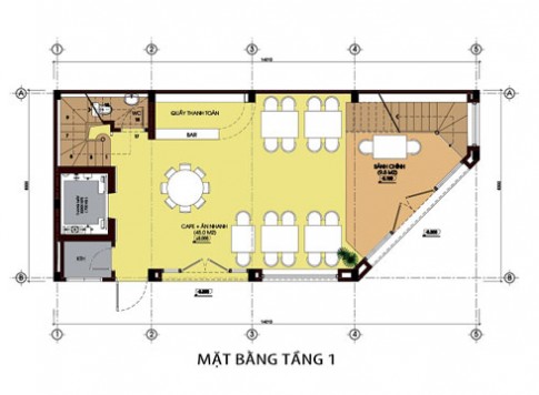 Thiết kế nhà kinh doanh kết hợp cho thuê văn phòng