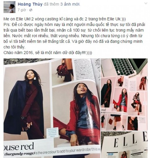 Hoàng Thùy: Mẫu Việt đầu tiên xuất hiện trên tạp chí Elle UK