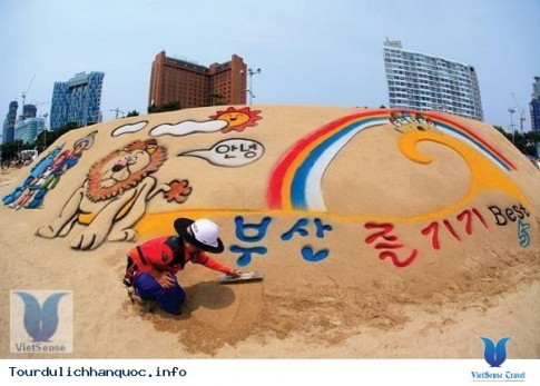 Lễ hội cát Haeundae năm 2016 ở Hàn Quốc