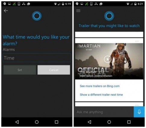 Người dùng Android đã có thể sai khiến trợ lý ảo Cortana