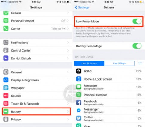 Tại sao iOS 9 có thể tăng thời lượng pin cho iPhone, iPad?