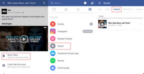 Mẹo Facebook: Xem video không cần internet