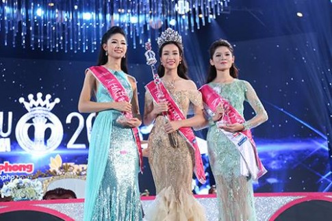 Tân Hoa hậu VN không bận tâm vì bị so sánh với 2 á hậu