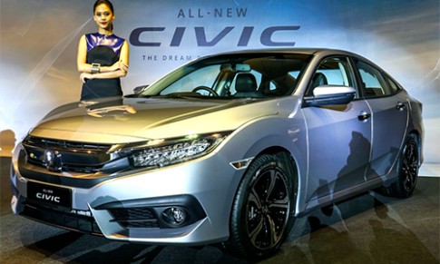  Honda Civic 2016 giá từ 27.400 USD tại Malaysia 