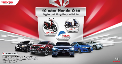  Mua ôtô Honda tặng xe máy Honda 