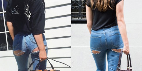 Mỹ nữ bị ném đá vì cosplay quần rách mông của Kylie Jener