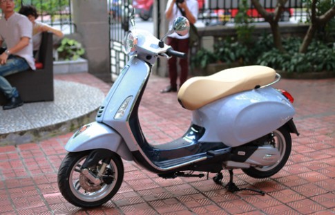  Vespa sơn cẩn trứng độc nhất tại Việt Nam 