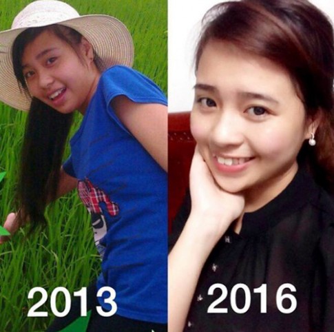 Bạn gái Việt đua nhau khoe ảnh “vịt hóa thiên nga” gây sốt mạng xã hội