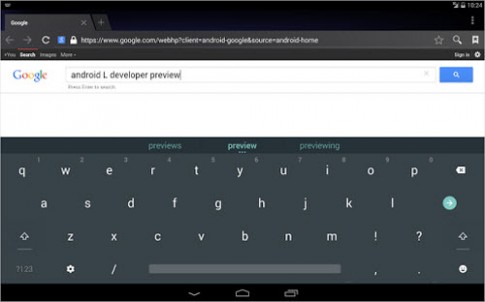 Bàn phím ảo miễn phí theo phong cách Android L
