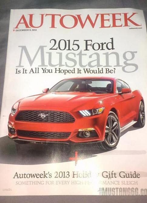  Ford Mustang 2015 lộ ảnh trên tạp chí 