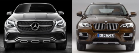  So sánh Mercedes concept coupe và BMW X6 