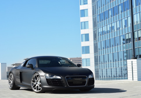  Siêu xe Audi R8 đen mờ bí ẩn 