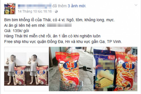 Giới trẻ Việt phát cuồng với bim bim “khổng lồ” to bằng nửa người lớn