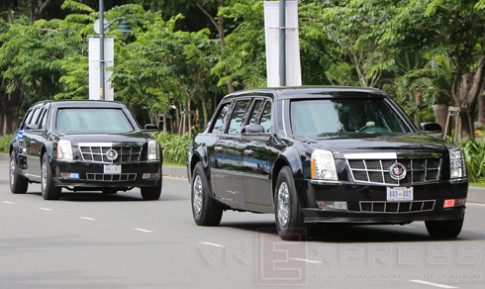  Cadillac The Beast của tổng thống Obama đến Việt Nam 5/2016 