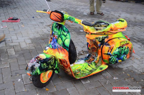  Vespa Hulk phong cách ‘người khổng lồ xanh’ 