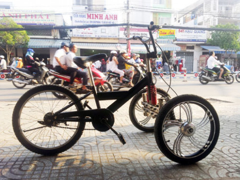  Xe đạp ba bánh tự chế ở Việt Nam 