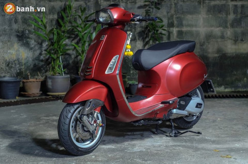 Vespa Sprint độ siêu đẹp của Biker xứ chùa vàng