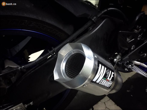 Yamaha R1 độ dàn hơi căng đét từ ống xả WolfExhaust