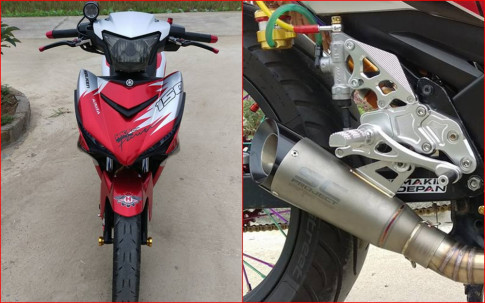 Exciter 150 độ cứng cáp với nhiều đồ chơi chất của biker Thanh Hóa