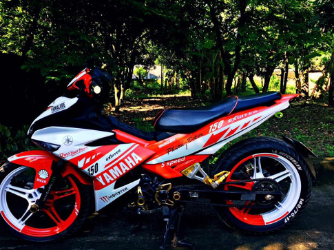 Exciter 150 bản độ rực lửa đậm chất thể thao của biker Bắc Giang