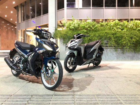Exciter 150 độ hấp dẫn với bộ áo ‘xanh nhớt’ của biker Sài Gòn