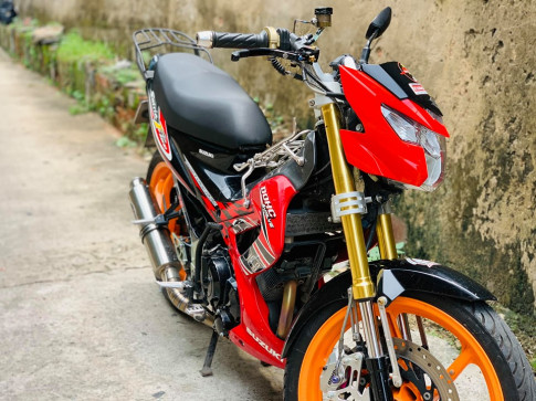 Satria 150 đời cũ lên đầu Fi cùng dàn chân đỉnh khỏi chỉnh