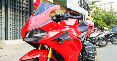 GPX Demon 150 GR độ ấn tượng với tạo hình y chang Ducati Panigale V4 R