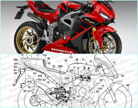 Lộ diện hình ảnh thiết kế dự án Honda V4 cạnh tranh với đối thủ Ducati Panigale V4