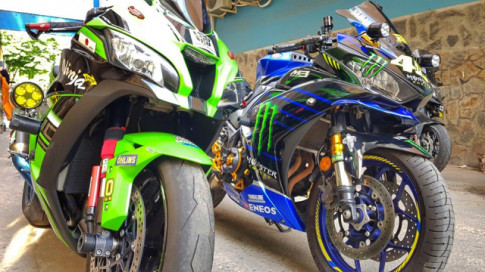 Yamaha R3 độ chất ngất với Team đấu Monster Energy MotoGP 2019 của Biker Việt