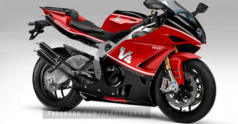 Yamaha RD500 trang bị động cơ V4 hoàn toàn mới lộ diện thiết kế