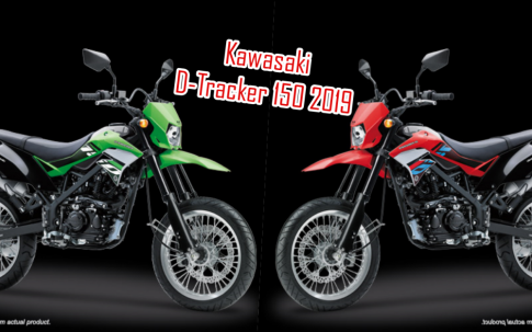 Kawasaki D-Tracker 150 2019 với sắc màu mới có giá 53 triệu đồng