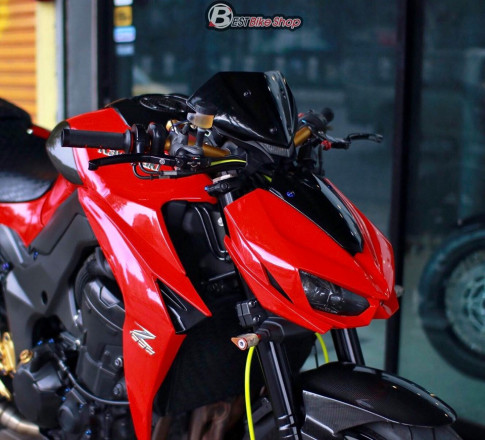 Kawasaki Z1000 độ ấn tượng với phong cách Đỏ Sporty