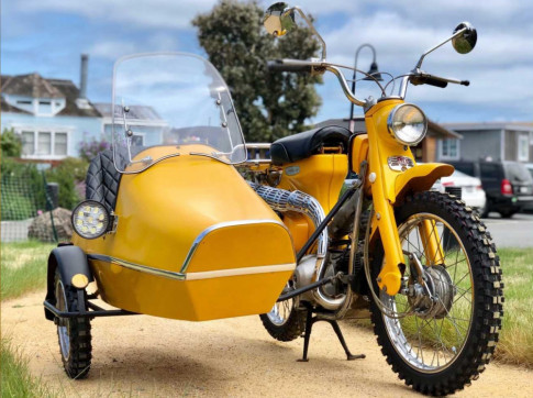 Super Cub độ phiên bản Sidecar cực chất của công dân nước Mỹ