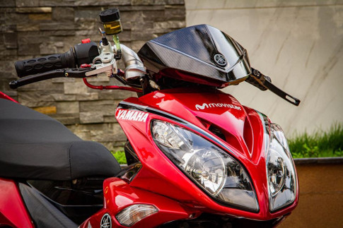 Yamaha X1R độ đẹp hút hồn với phong cách Movistar đỏ