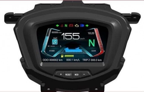Đồng hồ full LCD cho Exciter 150 xem video như điện thoại vừa về VN