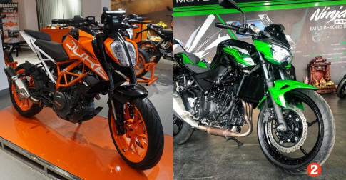 Duke 390 vs Z400: Chiếc phân khối lớn nào đi phố ngon hơn ?