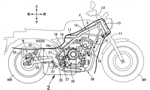 Honda tiết lộ bảng thiết kế mô hình Retro Scrambler mới