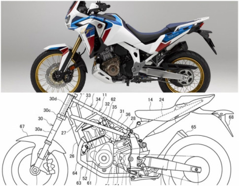 Honda tiết lộ bảng thiết kế mới dự đoán là đàn em Honda Africa Twin 1100