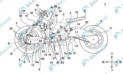 Kawasaki tiết lộ bảng thiết kế về hệ thống điều khiển mới mang tên Hub Steering