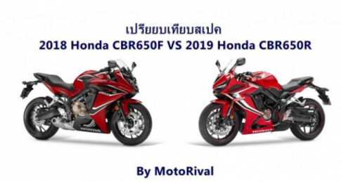 So sánh CBR650R 2019 và CBR650F 2018 - những nâng cấp chất lượng từ trong ra ngoài