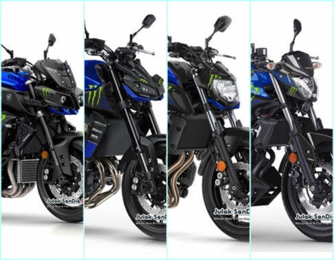 Yamaha MT-Series lộ diện thiết kế mới theo phong cách Monster MotoGP 2019